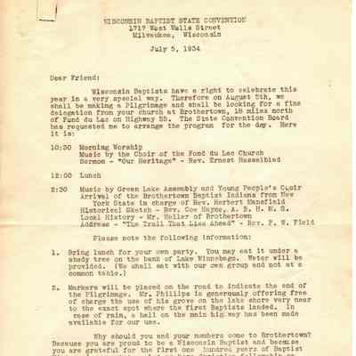 Letter from Malelle Roehe Grand