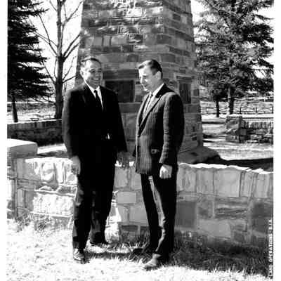 Robert Bennett at monument