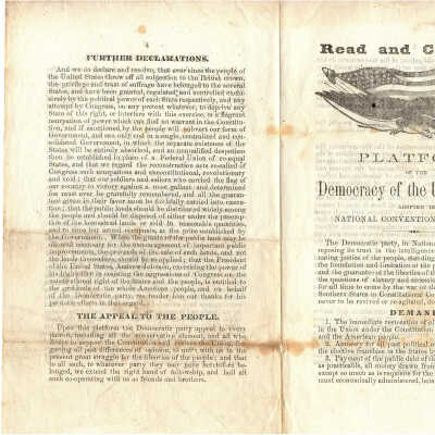 Platform of the Democracy of the United States, adopted in National Convention, July 4th, 1868