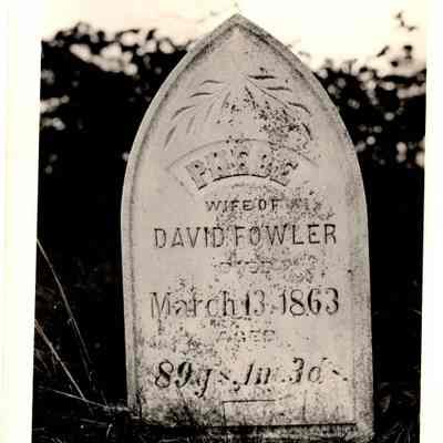 Phebe Fowler Headstone