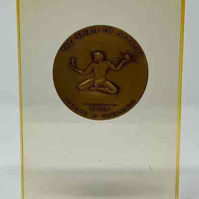 Plaque with Michigan Coin