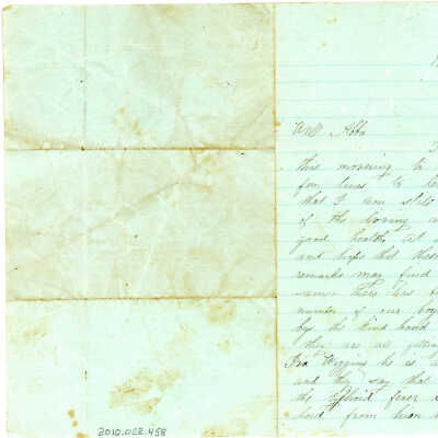 Correspondence to Abba Folwer from S. Skeesuck -- Aug 1862