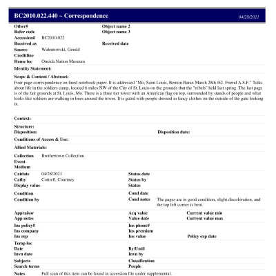 BC2010.022.440 PP: Past Perfect Summary from 2021