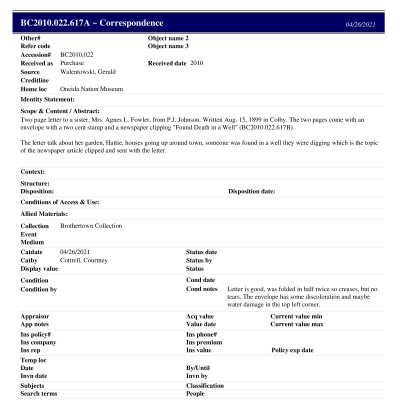 BC2010.022.617A PP: Past Perfect Summary from 2021