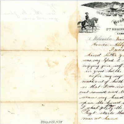 Correspondence to Abby from L. M. Johnson -- Mar 1862