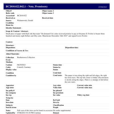 BC2010.022.842.1 PP: Past Perfect Summary from 2021