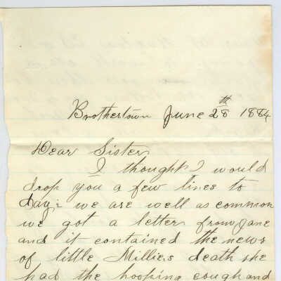 Correspondence from W. P. Fowler -- Jun 1884