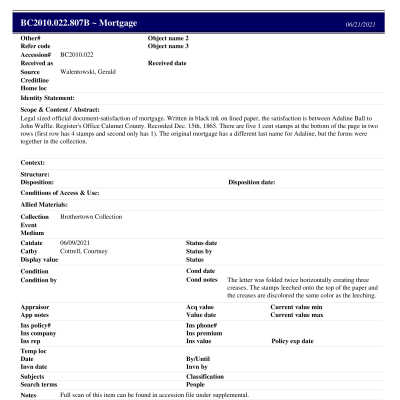 BC2010.022.807B PP: Past Perfect Summary from 2021