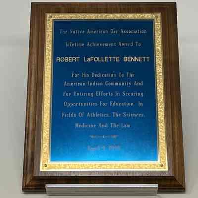 Robert "Bob" Bennett Plaque