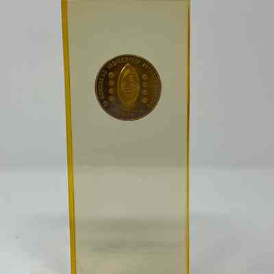Plaque with Mexican Coin
