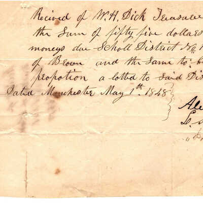 W. H. Dick to School District No. 1
