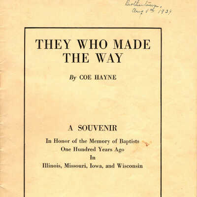 "They Who Made the Way" Pamphlets