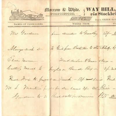 Way Bill Nov 18, 1847