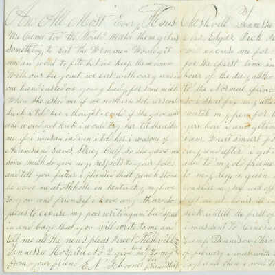 Correspondence to Edgar Dick from E. N. Schooner -- May 1863