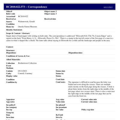 BC2010.022.573 PP: Past Perfect Summary from 2021