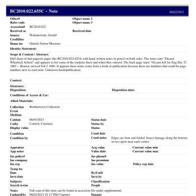 BC2010.022.655C PP: Past Perfect Summary from 2021