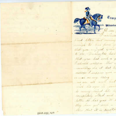 Correspondence to Abba from H. F. Wauby -- Jan 1862