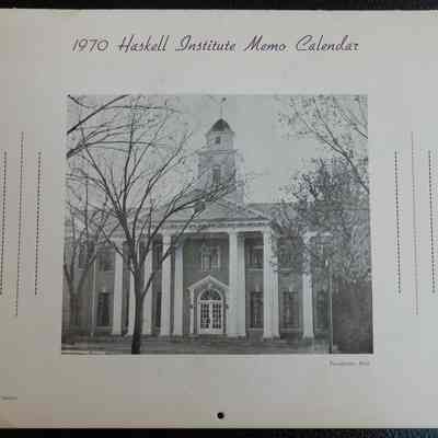1970 Haskell Institute Memo Calendar