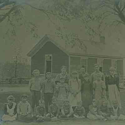 Group of school children
