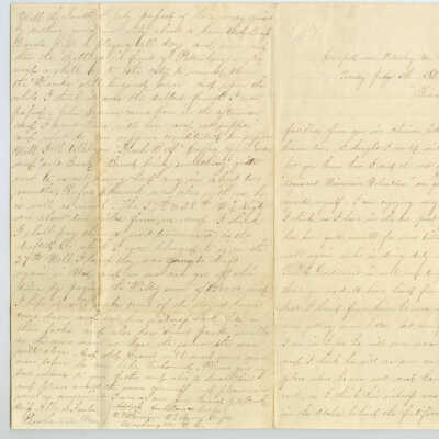Correspondence to Miss Abba L. Fowler from J. W. Dick -- Jul 1864