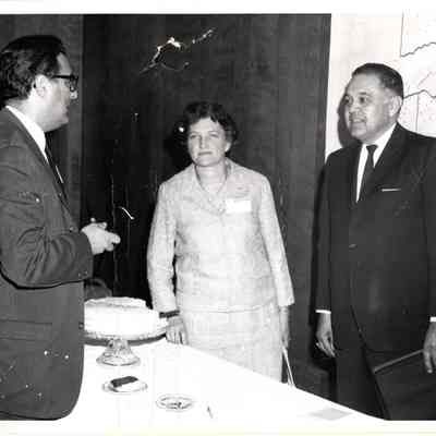 Bennett with man and woman