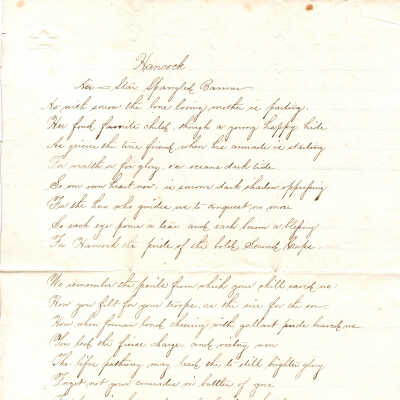 Poem Titled "Hancock"