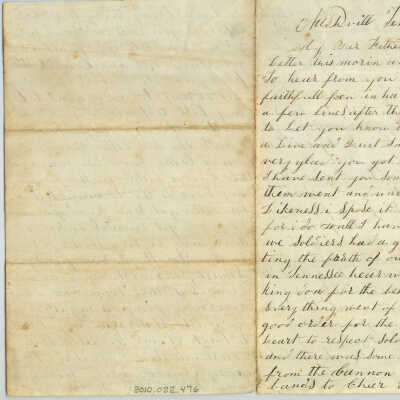 Correspondence to Father from Son -- Jul 1863