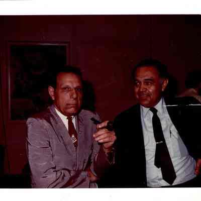 Robert Bennett and Iron Eyes Cody