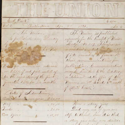The Union (Vol. 1 No. 4) from April 1867