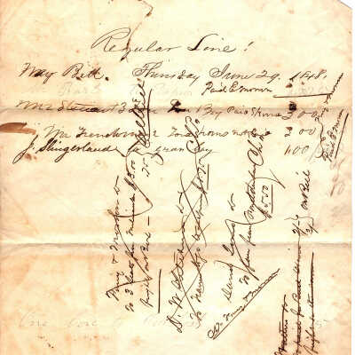 Way Bill June 29, 1848