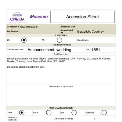 BC.2010.022.341 Accession