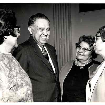 Robert Bennett and three former classmates