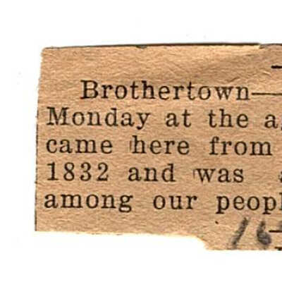 "Brothertown-- David Fowler"