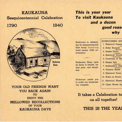 Kaukauna Sesquicentennial Celebration 1790 1940