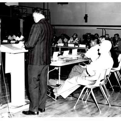 Robert Bennett at podium