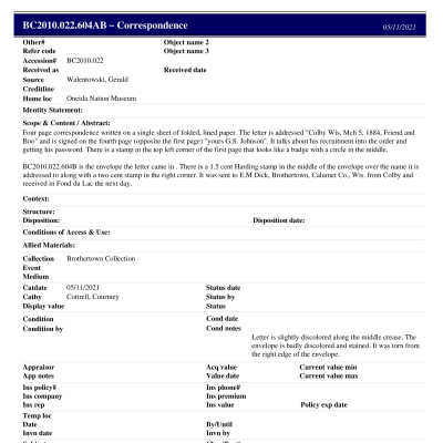 BC2010.022.604AB PP: Past Perfect Summary from 2021