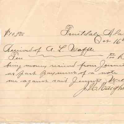 Waffle Correspondences -- Oct 16, 1896