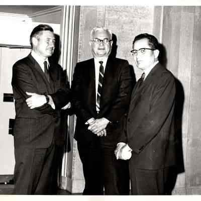 Candid of three men
