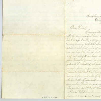 Correspondence to E. M. Dick from John W. Dick -- Jul 1865