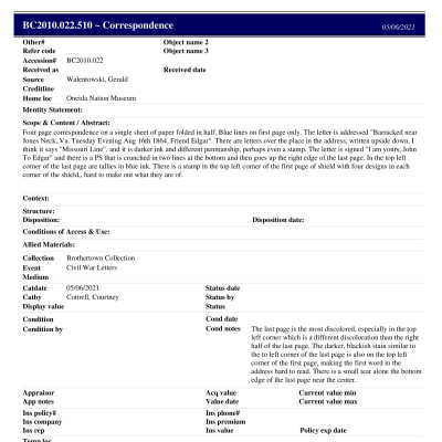 BC2010.022.510 PP: Past Perfect Summary from 2021