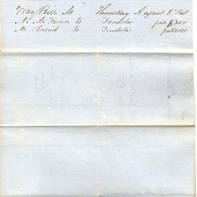 Way Bill Aug 3 1848