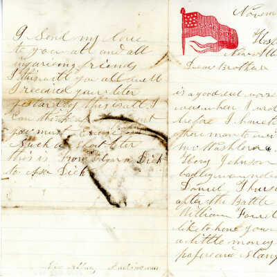 Correspondence to Asa Dick from Edgar M. Dick -- Nov 1862