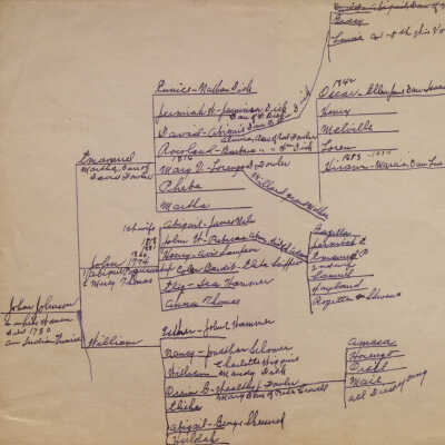 John Johnson Family Tree (Five Generations)