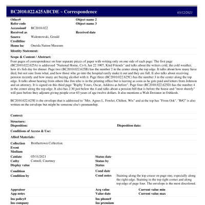 BC2010.022.625ABCDE PP: Past Perfect Summary from 2021