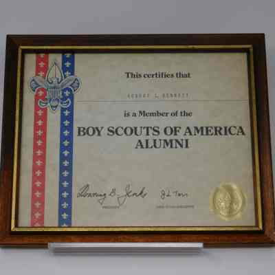 Robert "Bob" Bennett Certificate