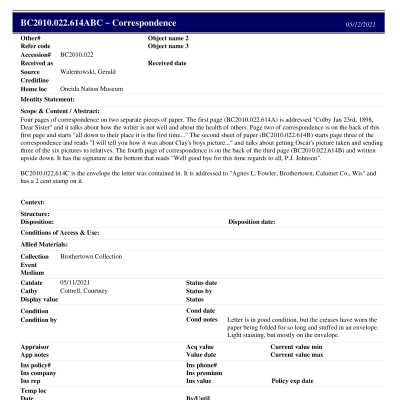 BC2010.022.614ABC PP: Past Perfect Summary from 2021