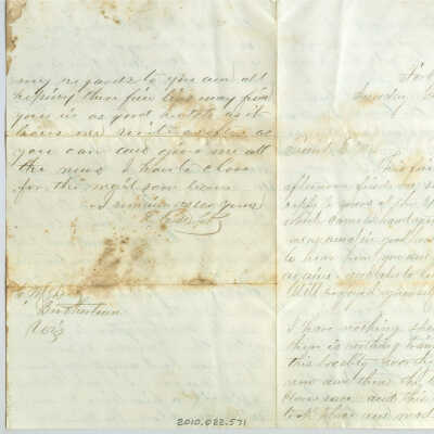 Correspondence to E. M. Dick from L. C. Dick -- Feb 1876