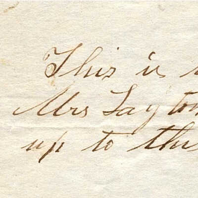 Mrs. Layton Dick June 1849