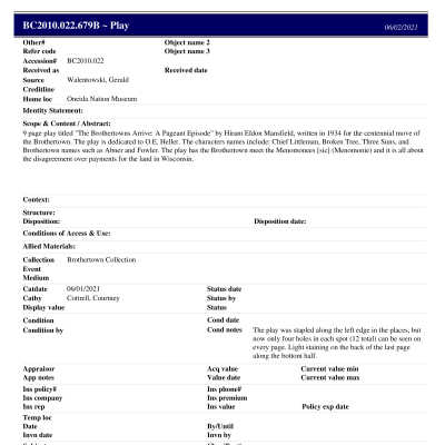 BC2010.022.679B PP: Past Perfect Summary from 2021