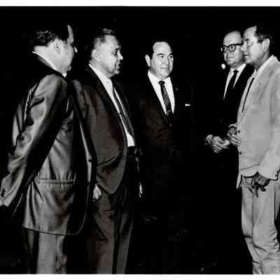 Robert Bennett with four men